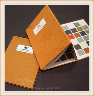 Couverture cartonnée en cuir Swatch Card